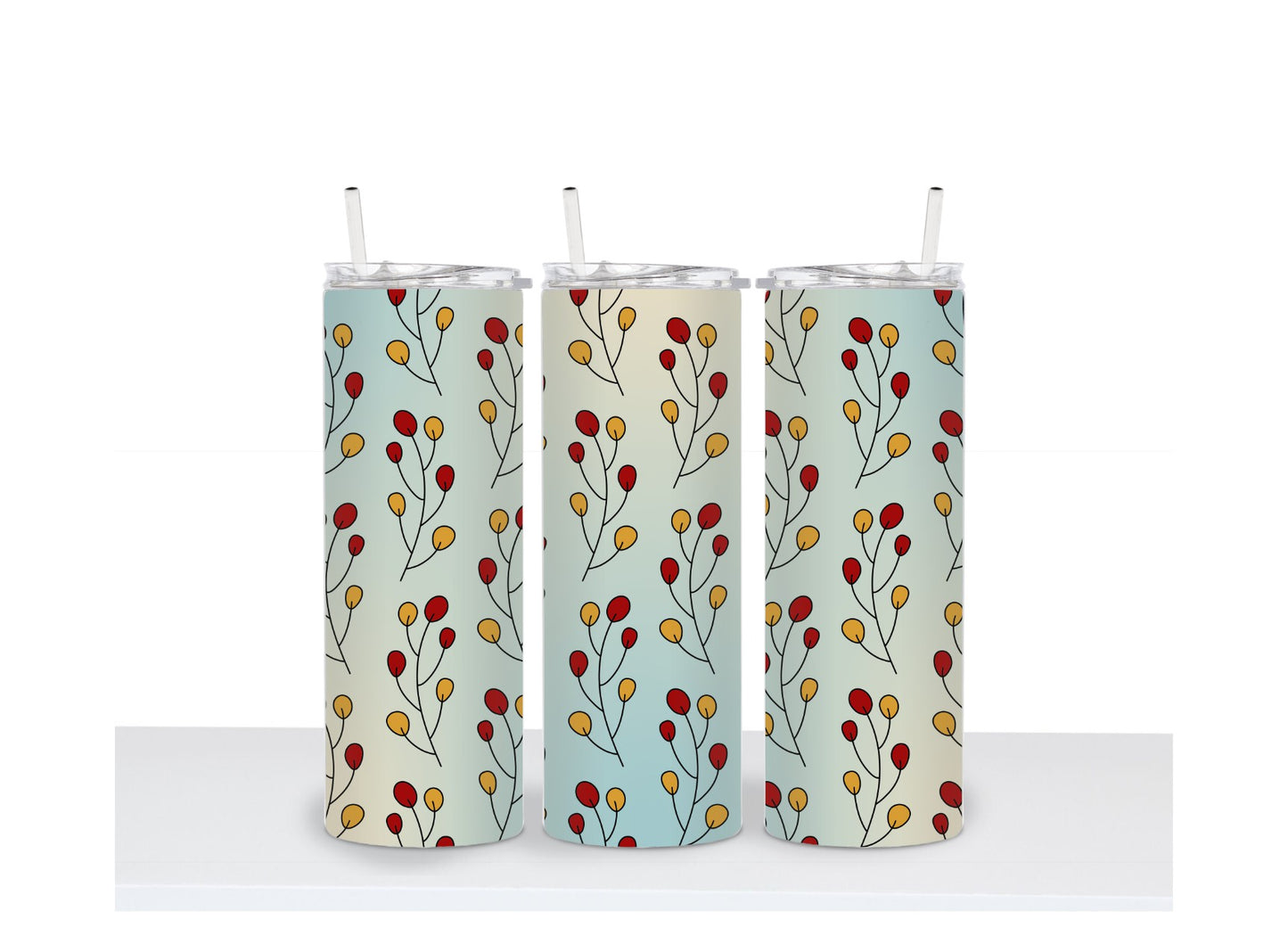 Fall Leaves 20 oz. Skinny Tumbler