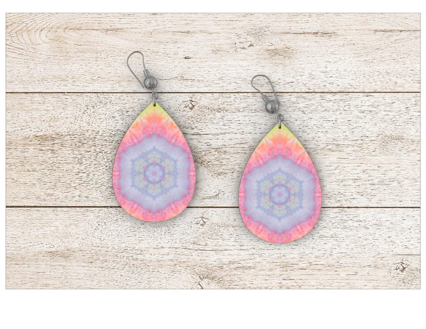 Tie Dyed Kaleidoscope Earrings