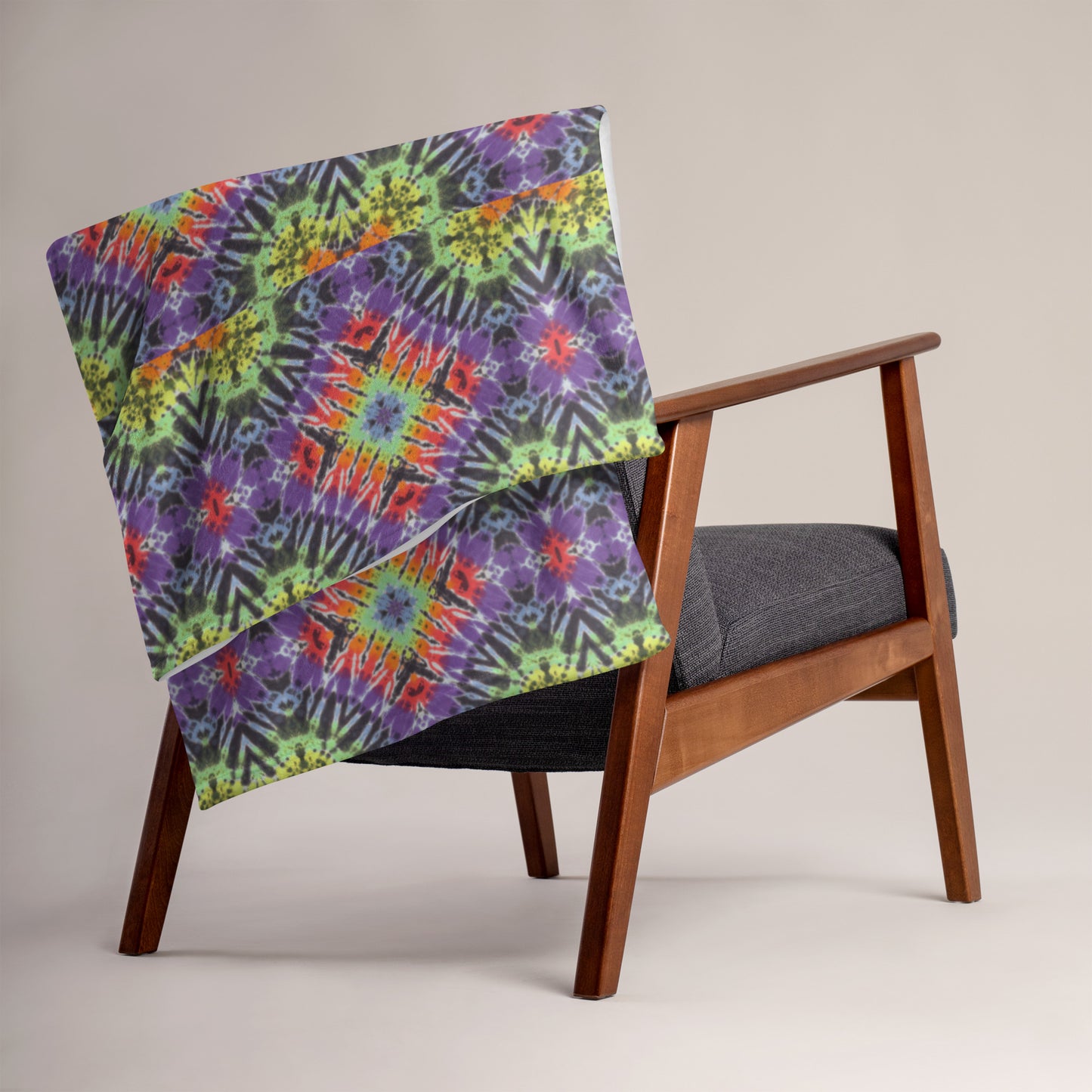 Rainbow Nova Throw Blanket