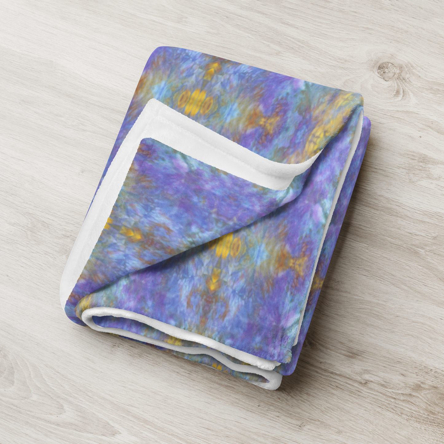 Purple Kaleidoscope Throw Blanket