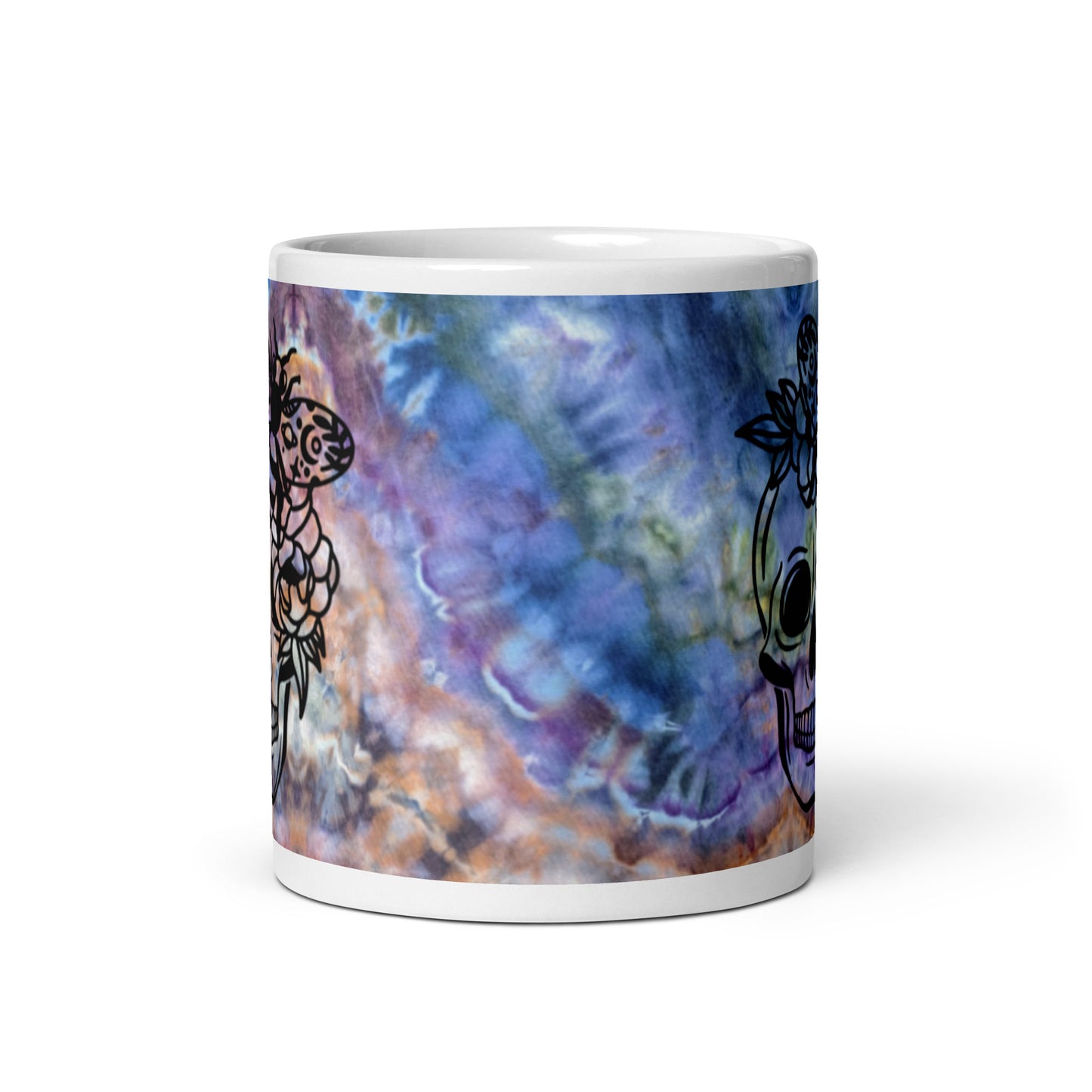 Magical Moody Skull and Roses Coffee Mug