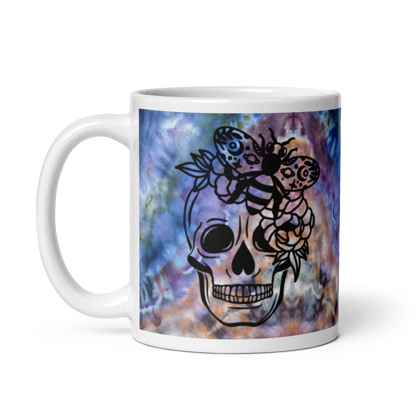 Magical Moody Skull and Roses Coffee Mug