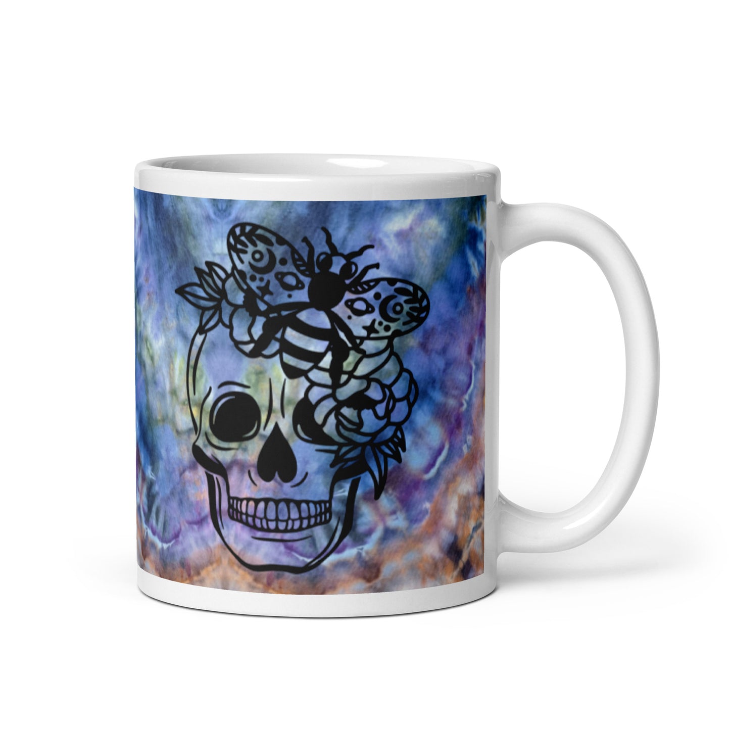Magical Moody Skull and Roses Coffee Mug