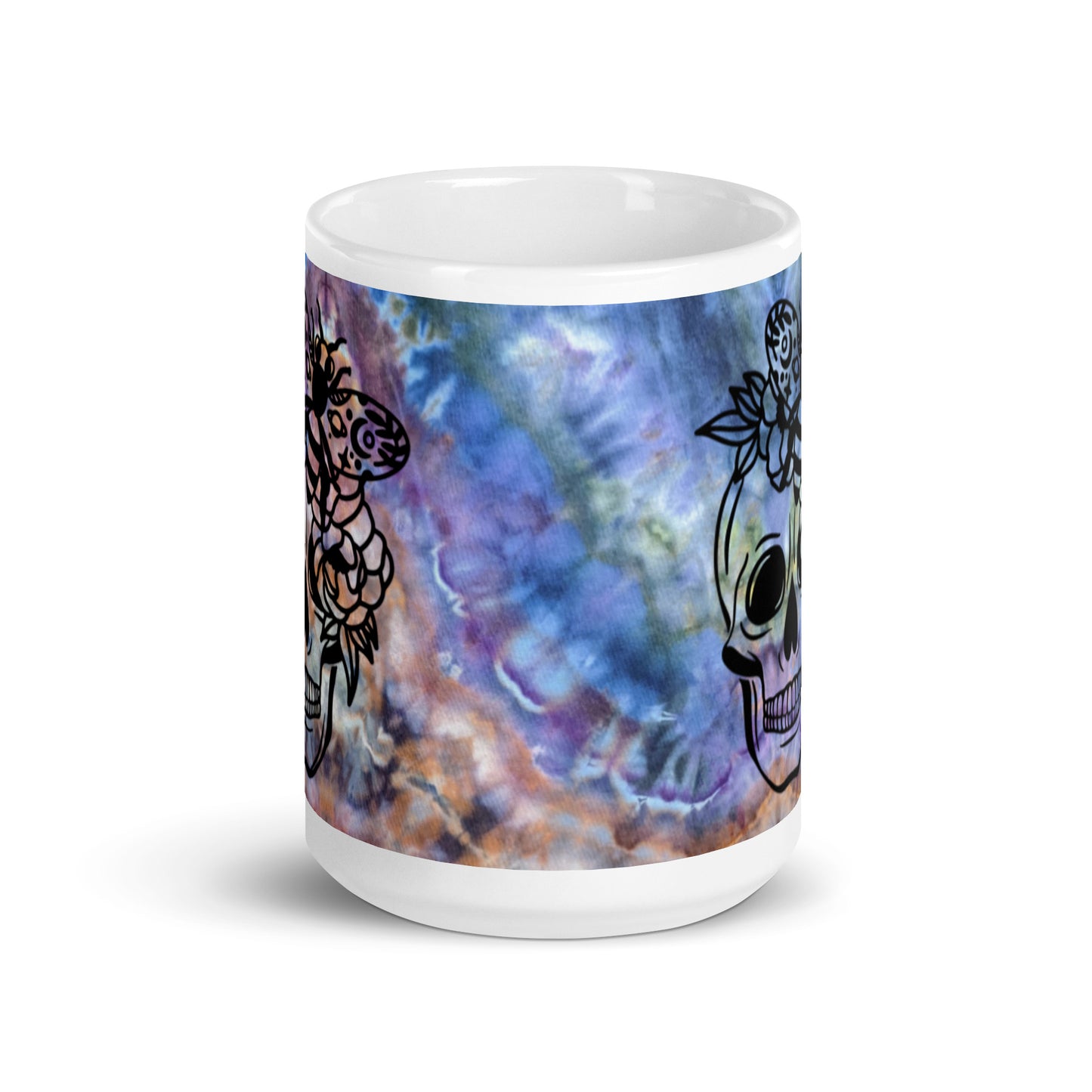 Magical Moody Skull and Roses Coffee Mug