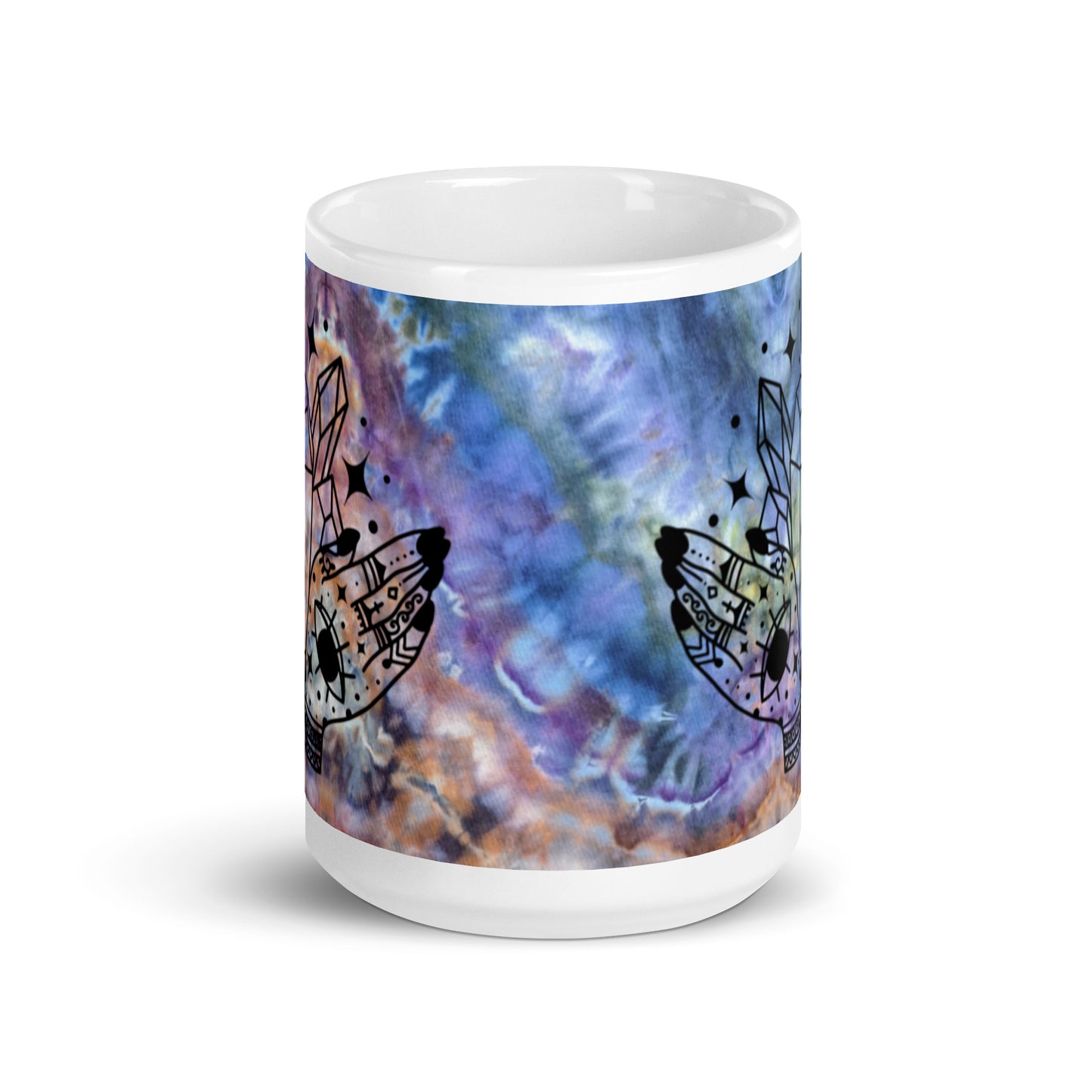 Magical Crystals with Hands Ice Dye Mug