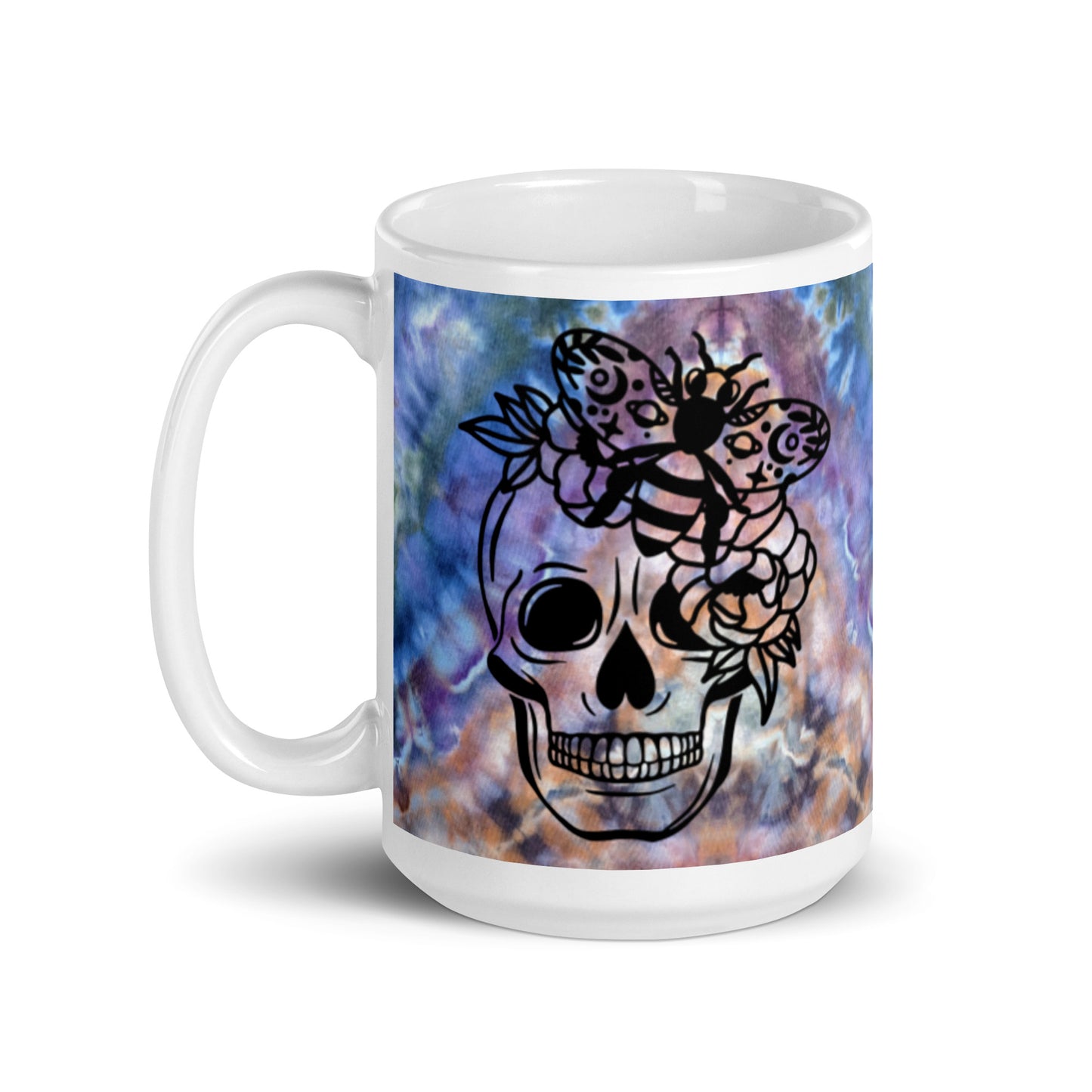 Magical Moody Skull and Roses Coffee Mug