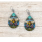 Busy Bees Stained Glass Earrings