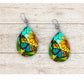 Beautiful Butterfly Stained Glass Earrings