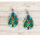 Christmas Tree Stained Glass Earrings