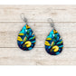 Lemon Tree Stained Glass Earrings