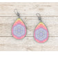 Tie Dyed Kaleidoscope Earrings
