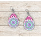 Tie Dyed Kaleidoscope Earrings