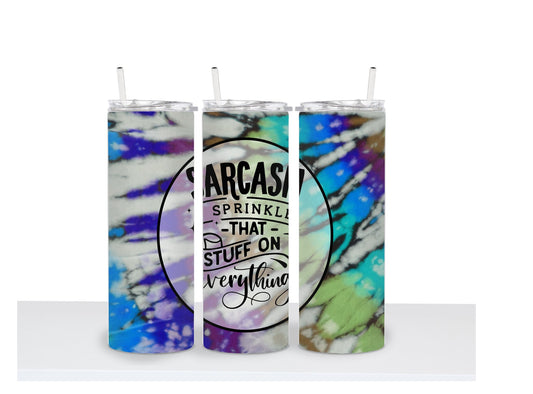 Sprinkle Sarcasm Tie Dyed Drinkware