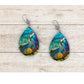 Turtle and Tortoise Stained Glass Earrings