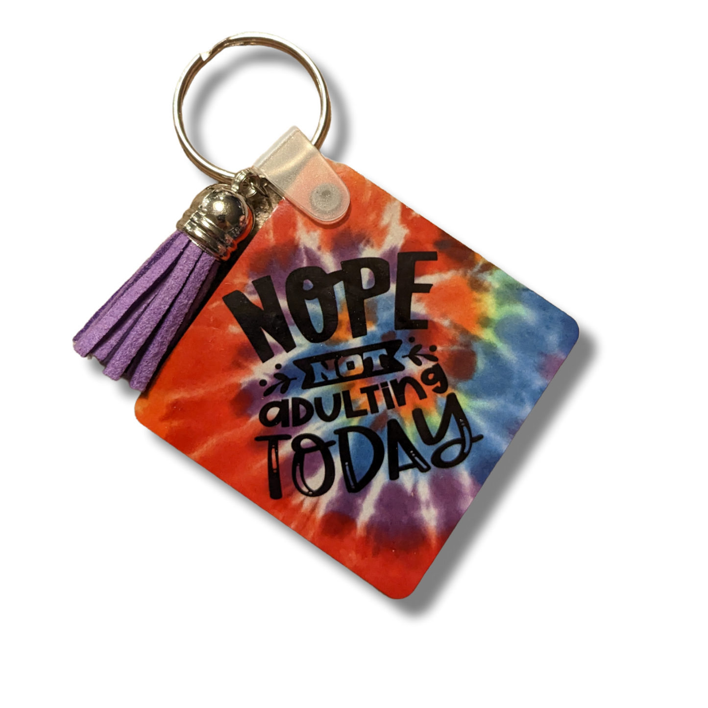 Nope! Not Adulting Keychain