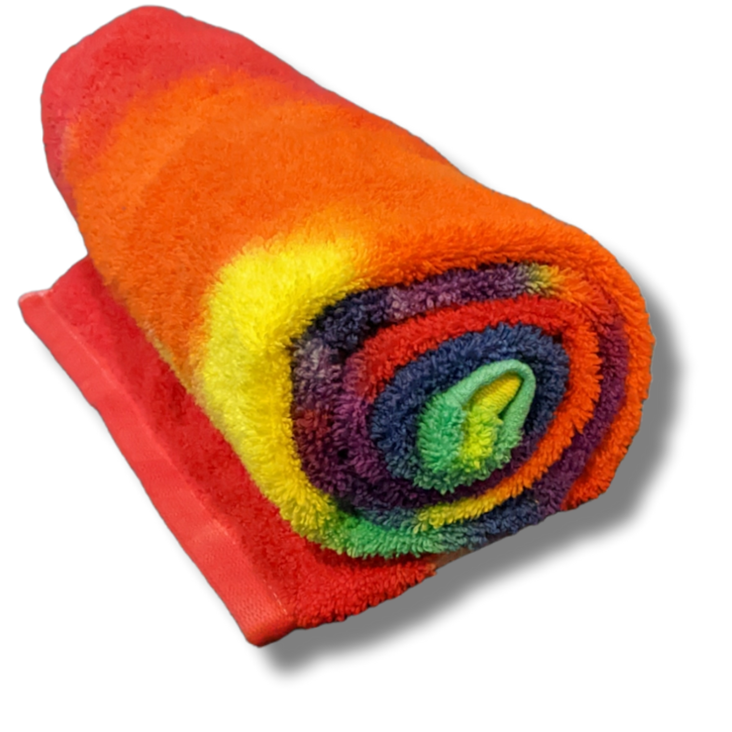 Rainbow Spiral Beach Towel