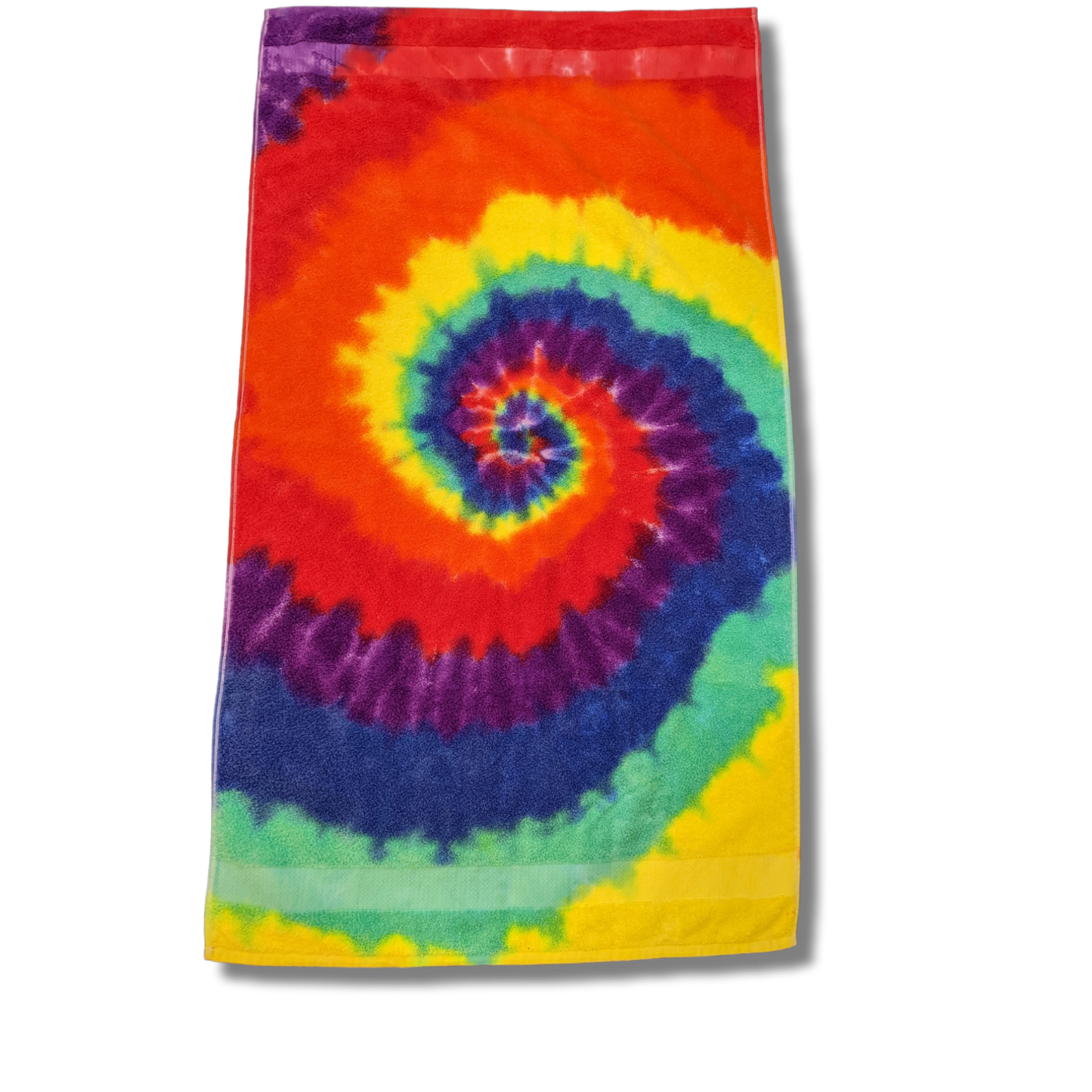 Rainbow Spiral Beach Towel