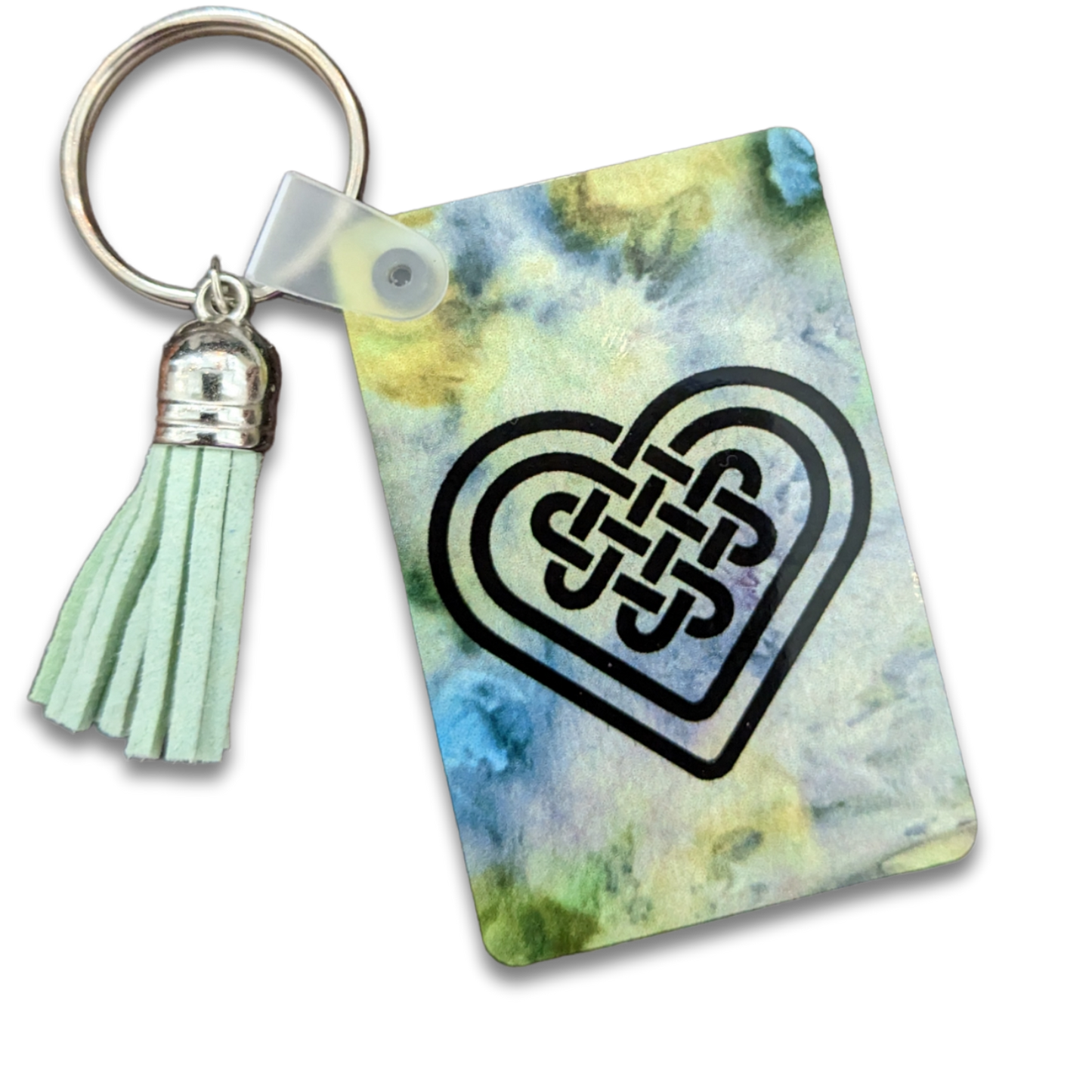 Celtic Heart Knot Keychain