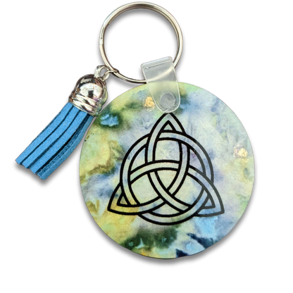 Triquetra Celtic Knot Keychain