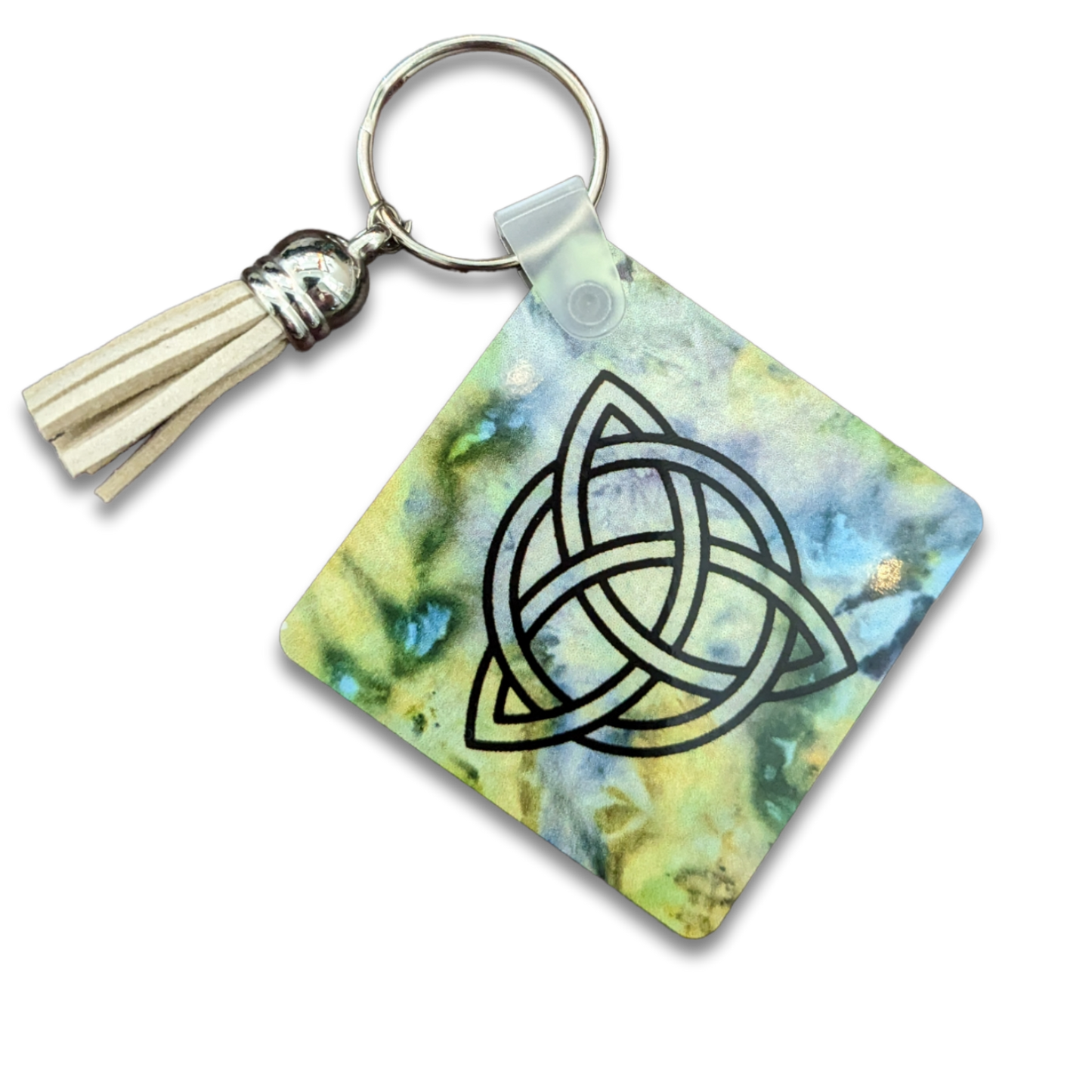 Triquetra Celtic Knot Keychain