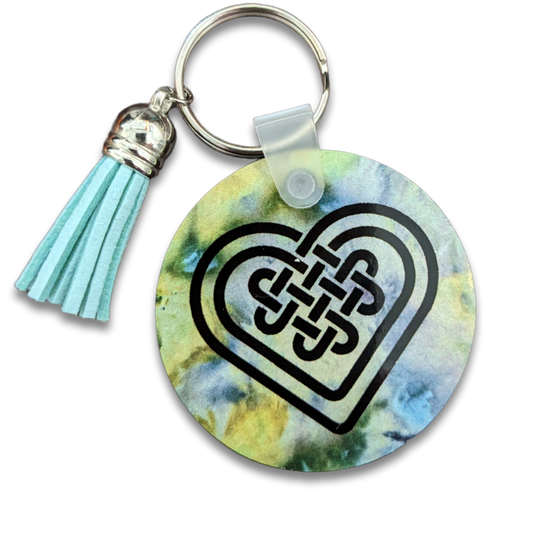 Celtic Heart Knot Keychain