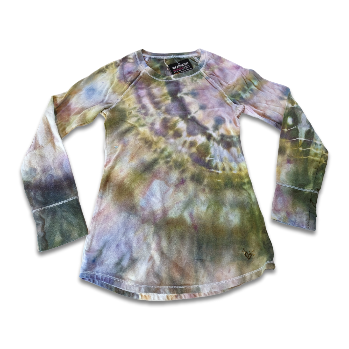 Girls Long Sleeve Shirt-Ethereal Moss