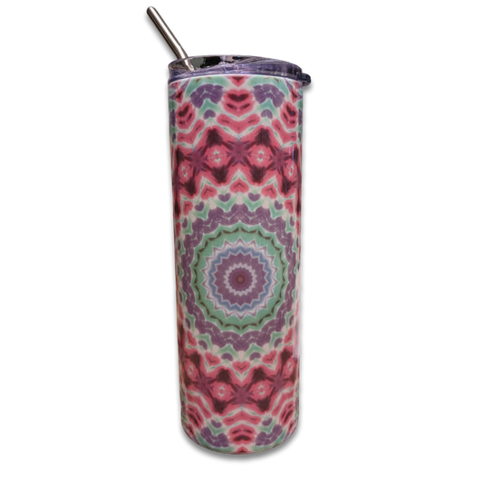 Carnival Kaleidoscope 20 oz. Skinny Tumbler