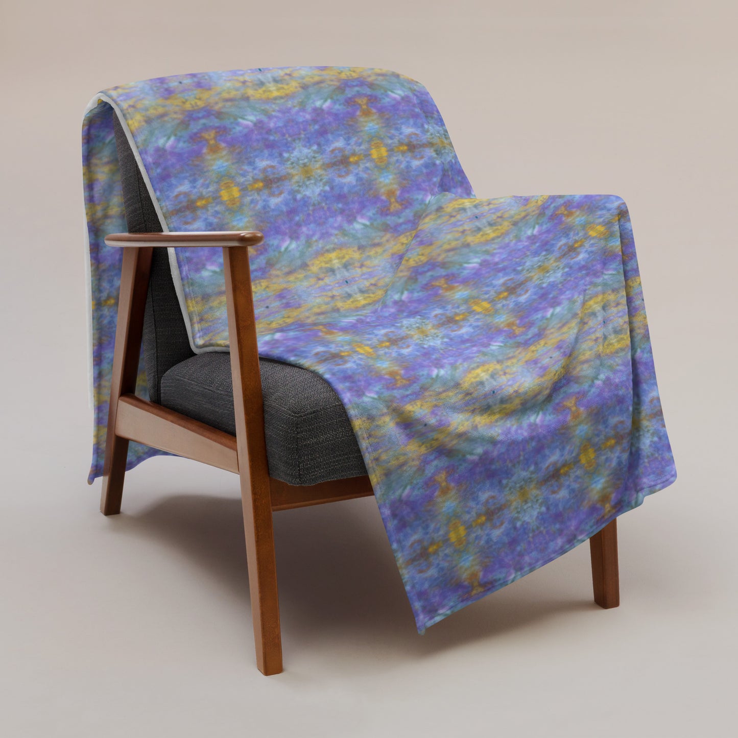 Purple Kaleidoscope Throw Blanket